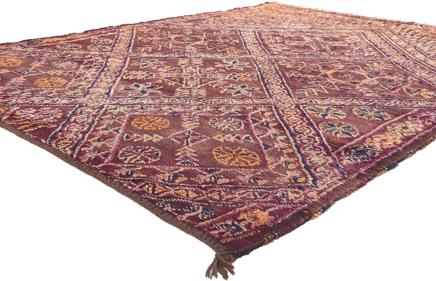 6 x 8 Vintage Purple Beni MGuild Moroccan Rug 20319