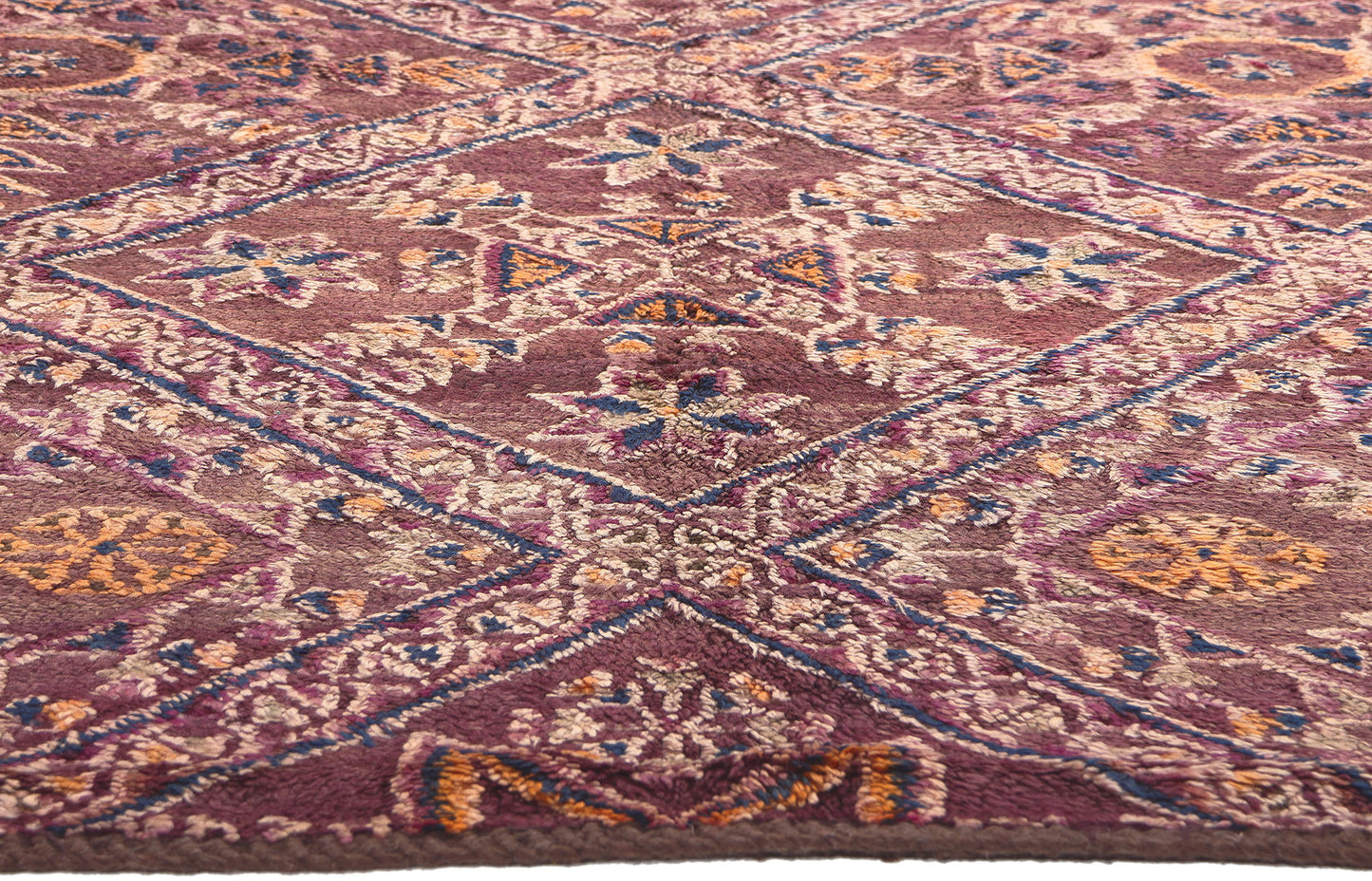 6 x 8 Vintage Purple Beni MGuild Moroccan Rug 20319