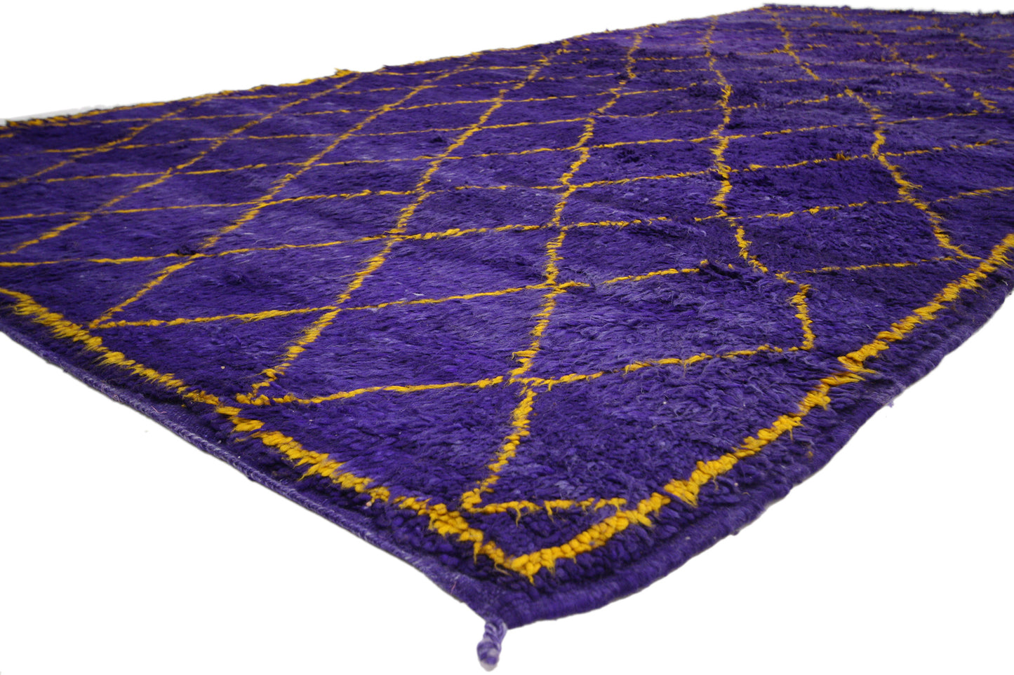 7 x 13 Vintage Purple Moroccan Beni Ourain Rug 20330