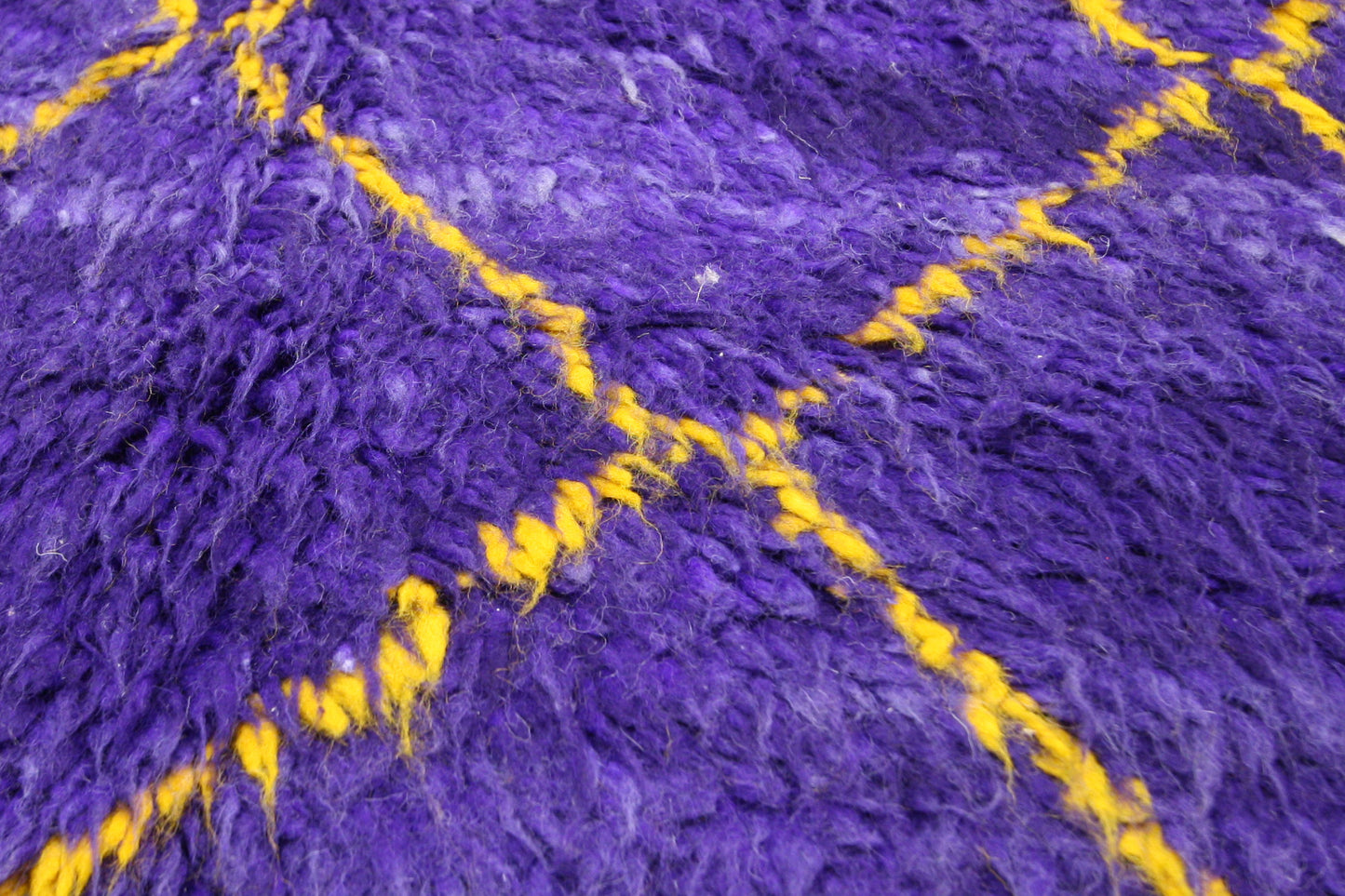 7 x 13 Vintage Purple Moroccan Beni Ourain Rug 20330
