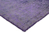 7 x 10 Vintage Turkish Purple Overdyed Rug 60600