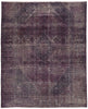 7 x 9 Vintage Turkish Purple Overdyed Rug 60685