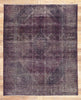 7 x 9 Vintage Turkish Purple Overdyed Rug 60685