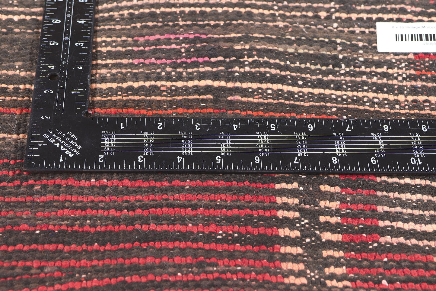 6 x 10 Vintage Red Boujad Moroccan Rug 20898