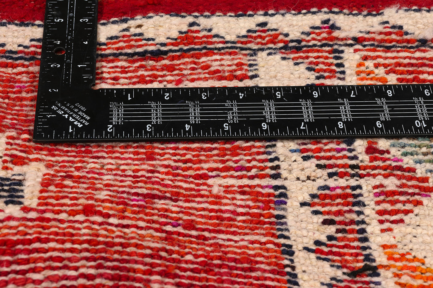 3 x 11 Vintage Red Kurdish Rug 53905