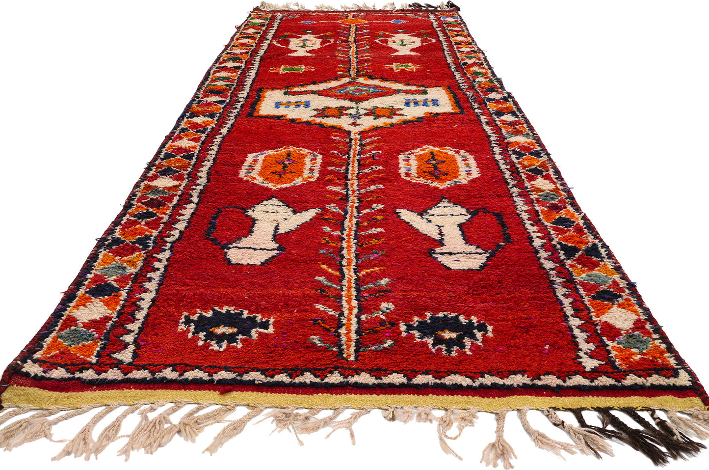 3 x 11 Vintage Red Kurdish Rug 53905
