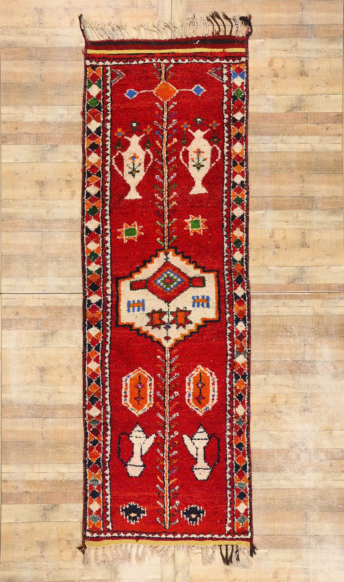 3 x 11 Vintage Red Kurdish Rug 53905