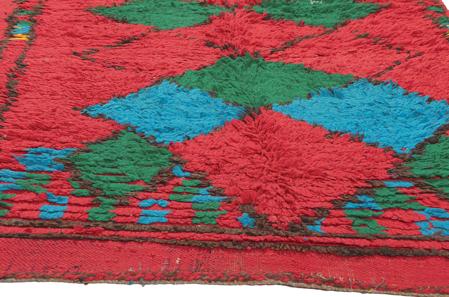 4 x 8 Vintage Red Boujad Moroccan Rug 20029