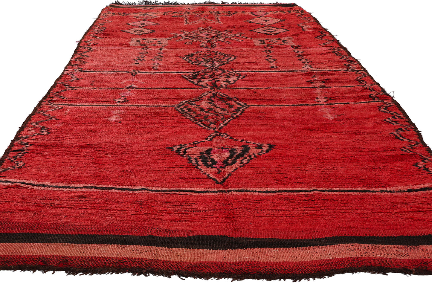 5 x 11 Vintage Red Talsint Moroccan Rug 21809