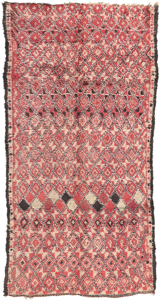 5 x 11 Vintage Red Beni MGuild Moroccan Rug 21243