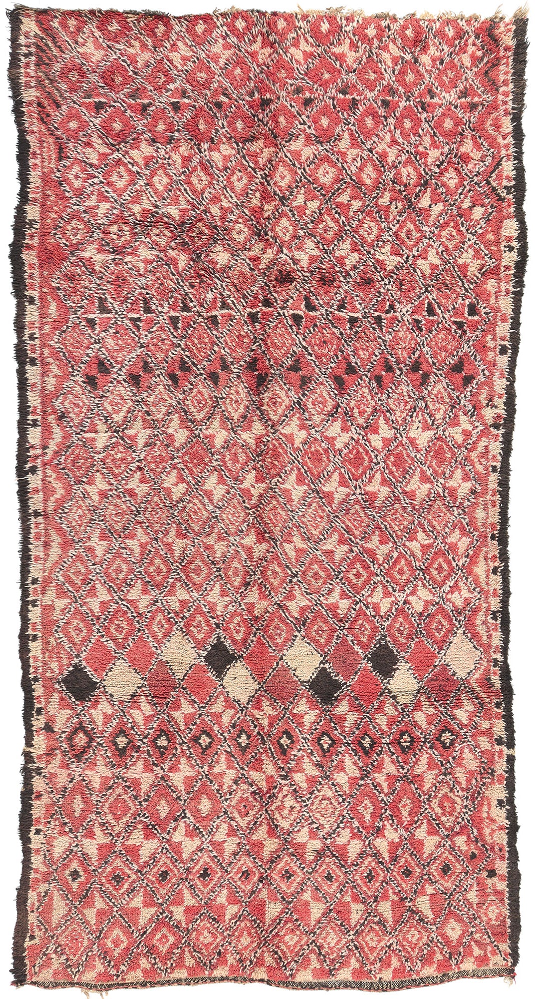 5 x 11 Vintage Red Beni MGuild Moroccan Rug 21243