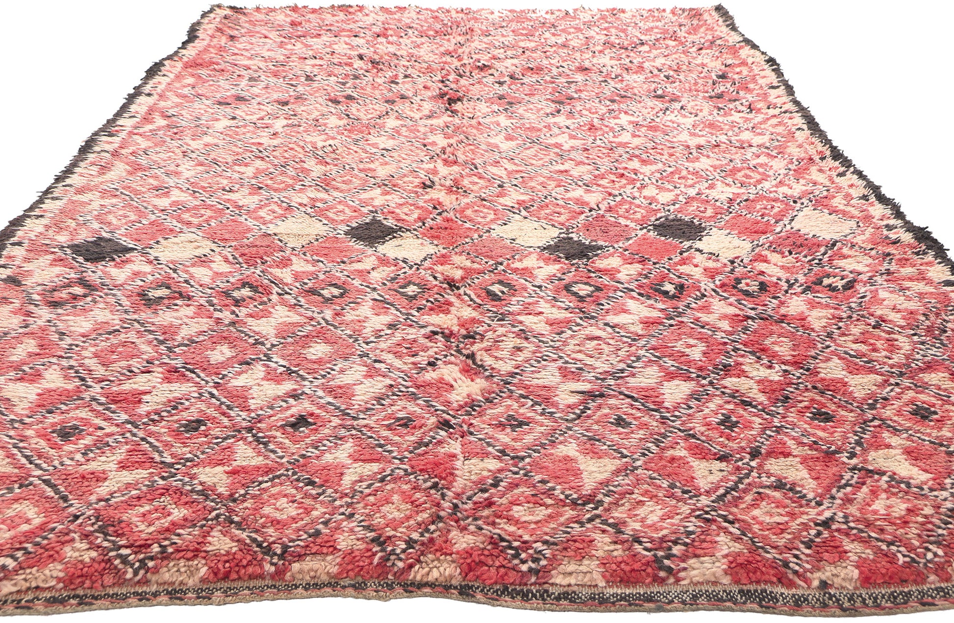 5 x 11 Vintage Red Beni MGuild Moroccan Rug 21243