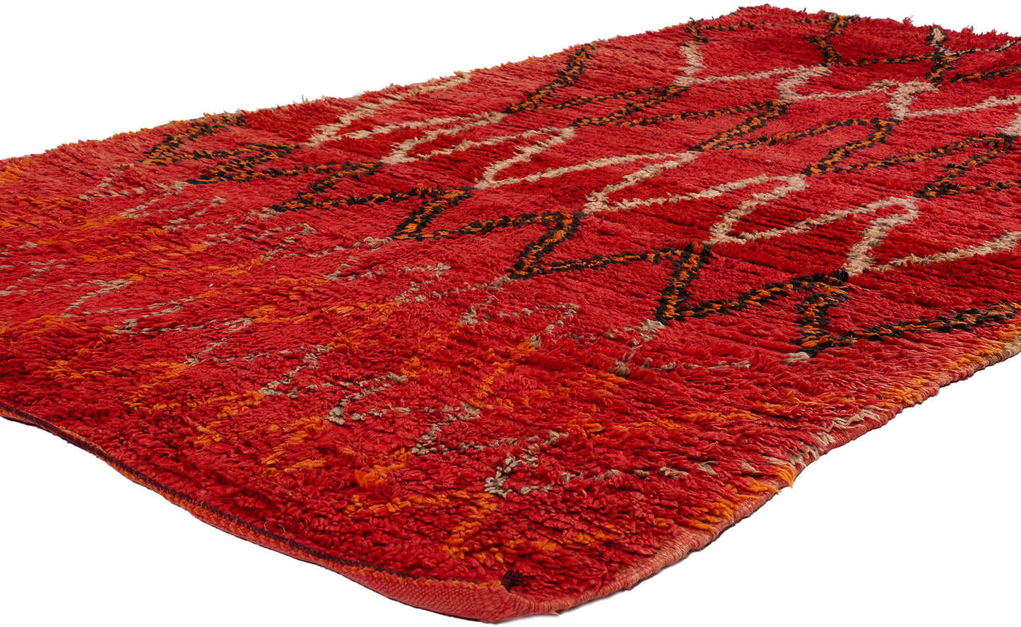 5 x 8 Vintage Red Talsint Moroccan Rug 21758