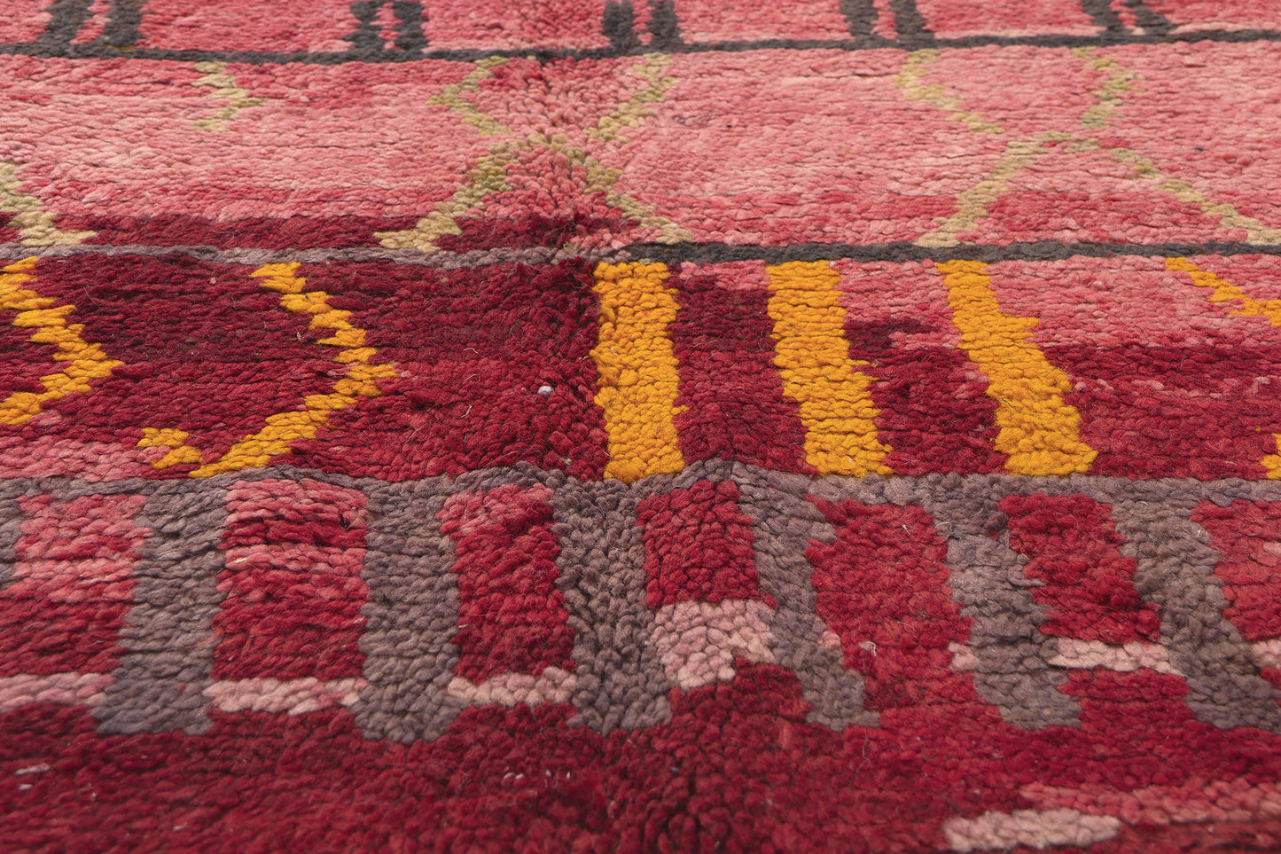 5 x 8 Vintage Red Rehamna Moroccan Rug 20288