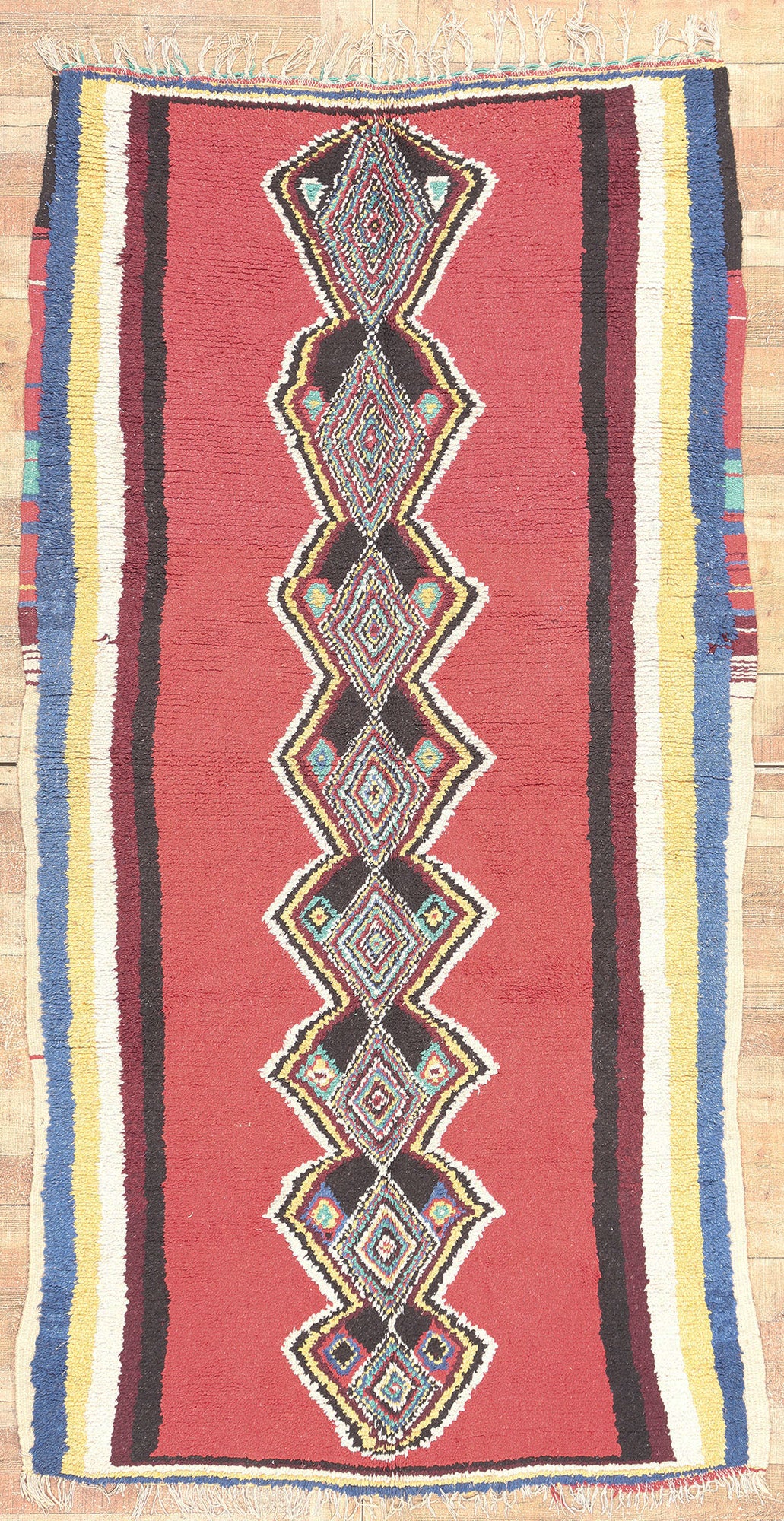 5 x 9 Vintage Red Moroccan Rug 20466