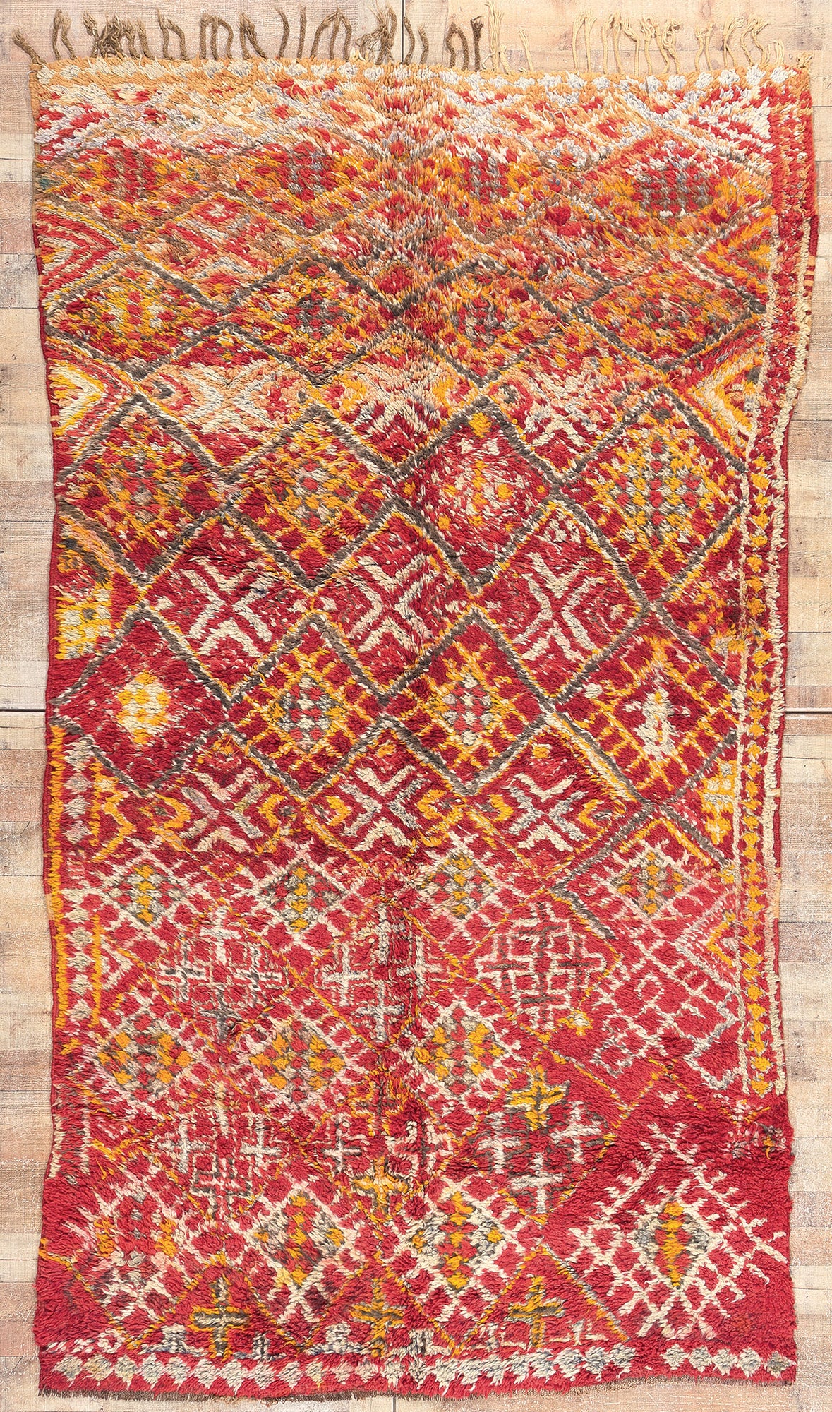 6 x 10 Vintage Red Beni MGuild Moroccan Rug 20944
