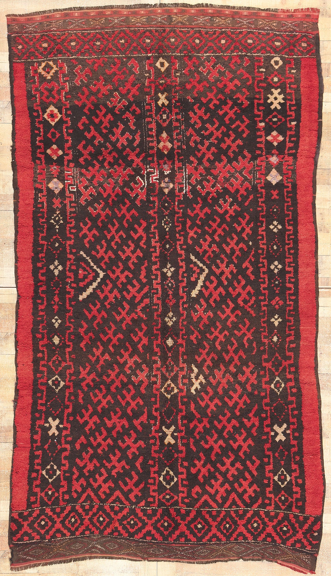 6 x 10 Vintage Taznakht Moroccan Rug 20182