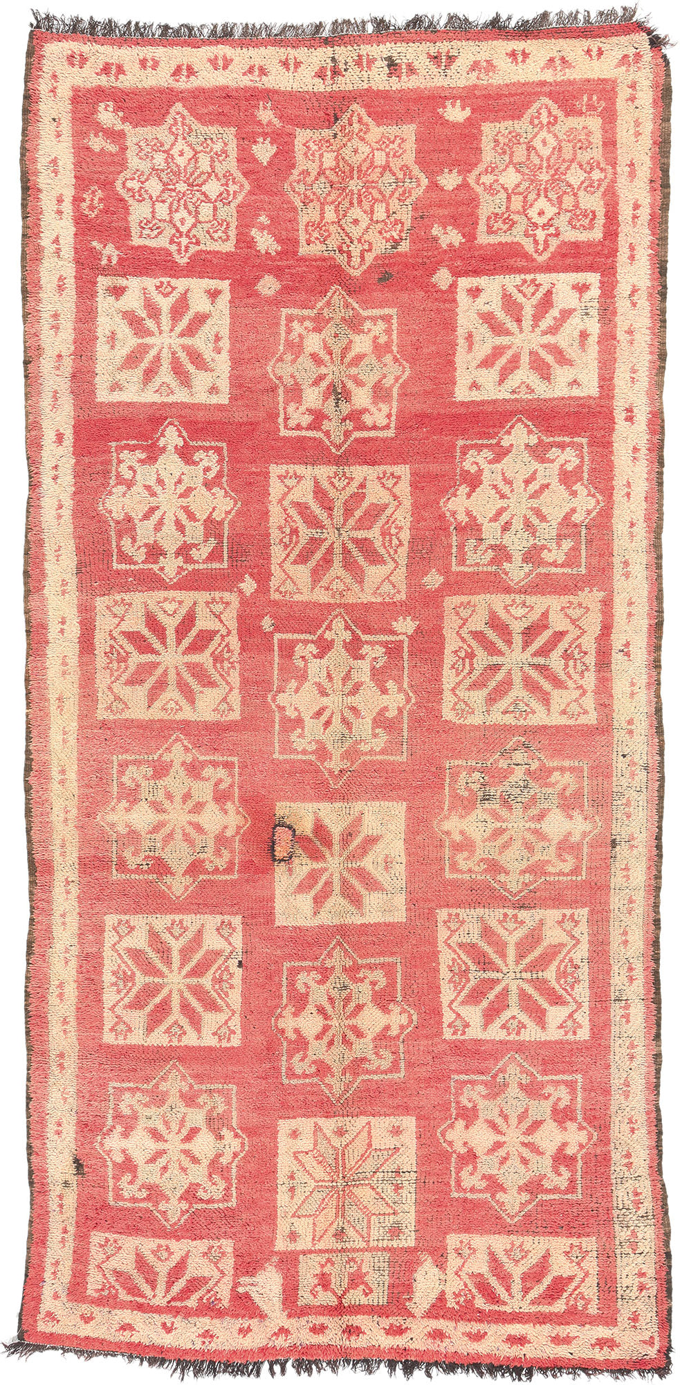6 x 11 Vintage Red Boujad Moroccan Rug 20982