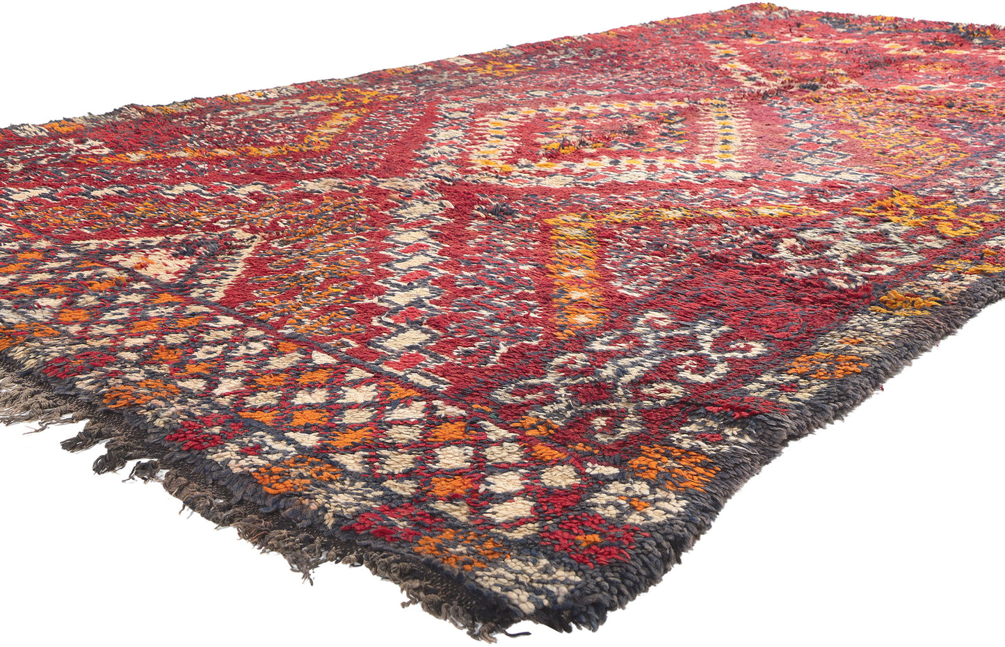 6 x 11 Vintage Red Beni MGuild Moroccan Rug 20977