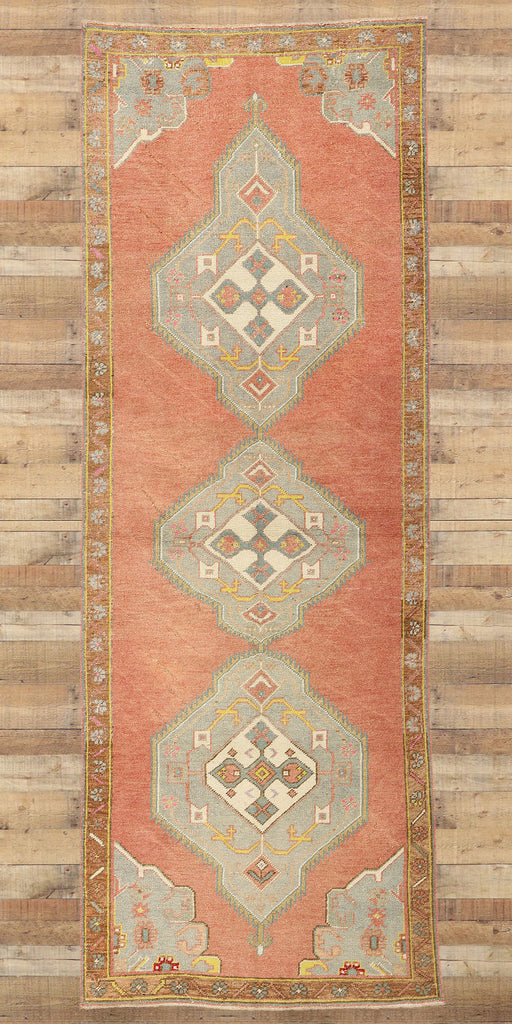 3 x 10 Vintage Red Turkish Oushak Rug 53918