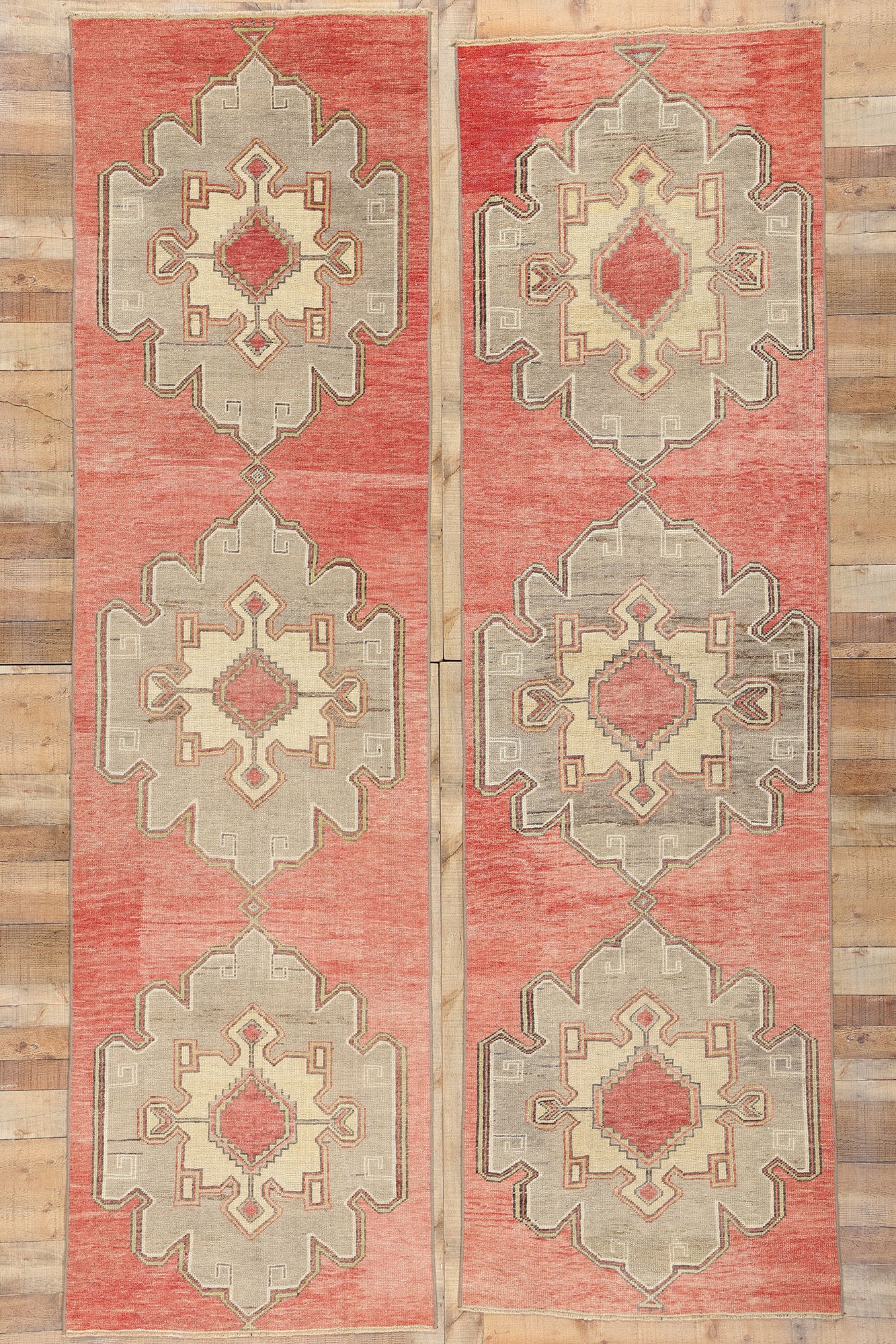 3 x 11 Vintage Red Turkish Oushak Rug 53915