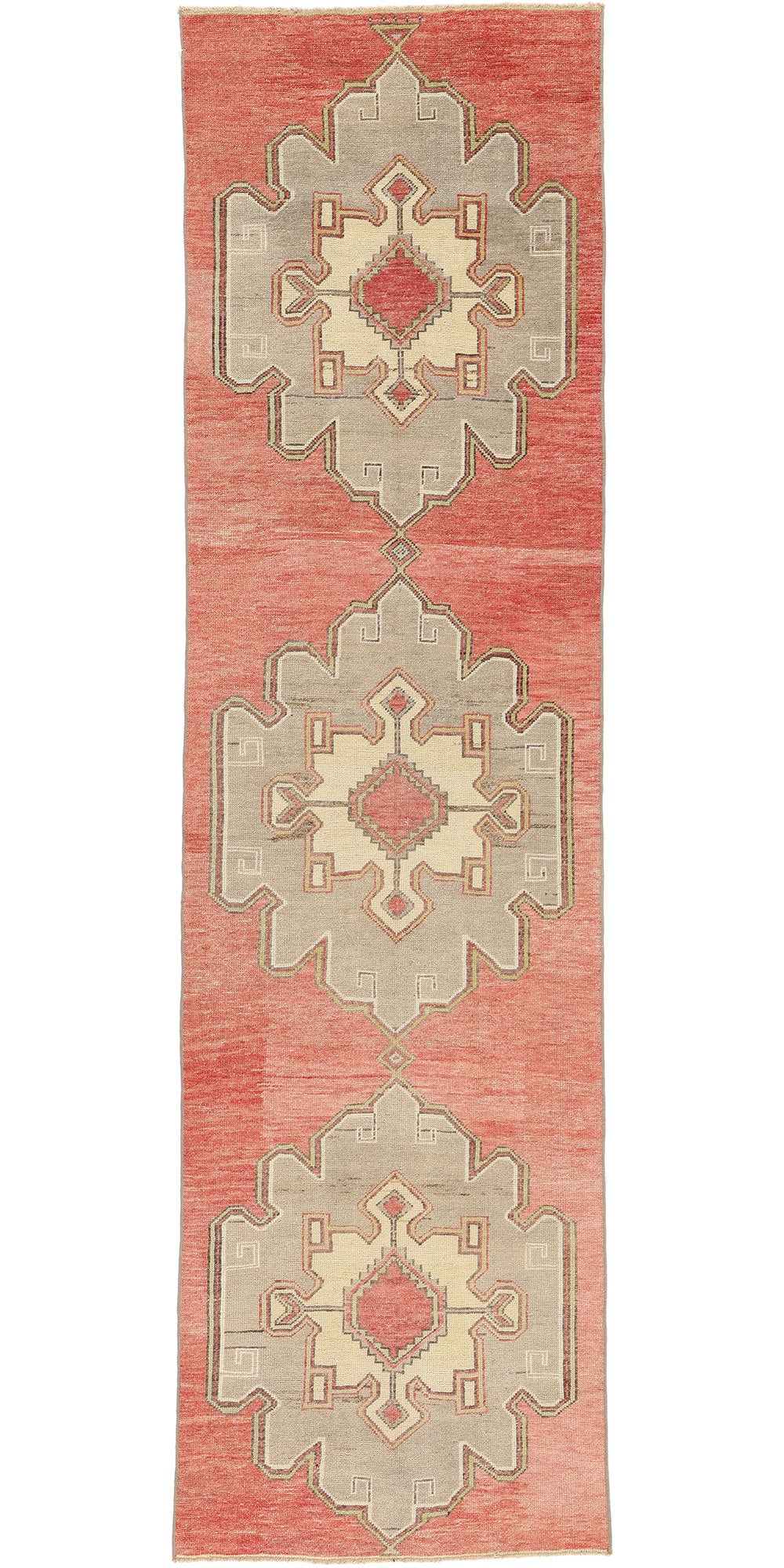 3 x 11 Vintage Red Turkish Oushak Rug 53915