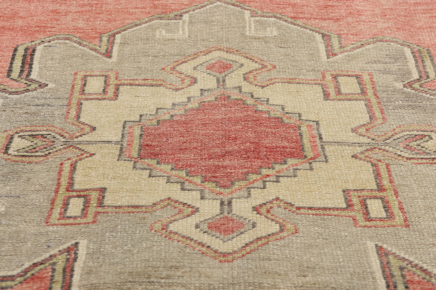3 x 11 Vintage Red Turkish Oushak Rug 53916