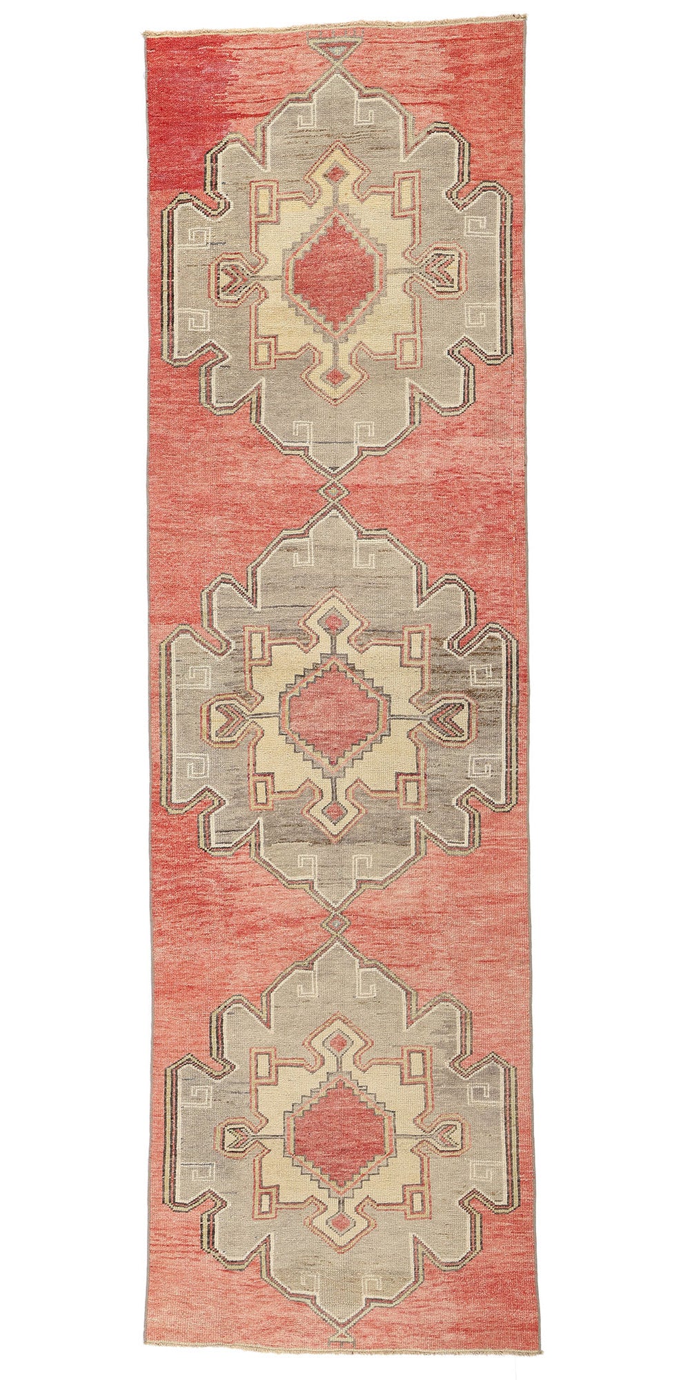 3 x 11 Vintage Red Turkish Oushak Rug 53916