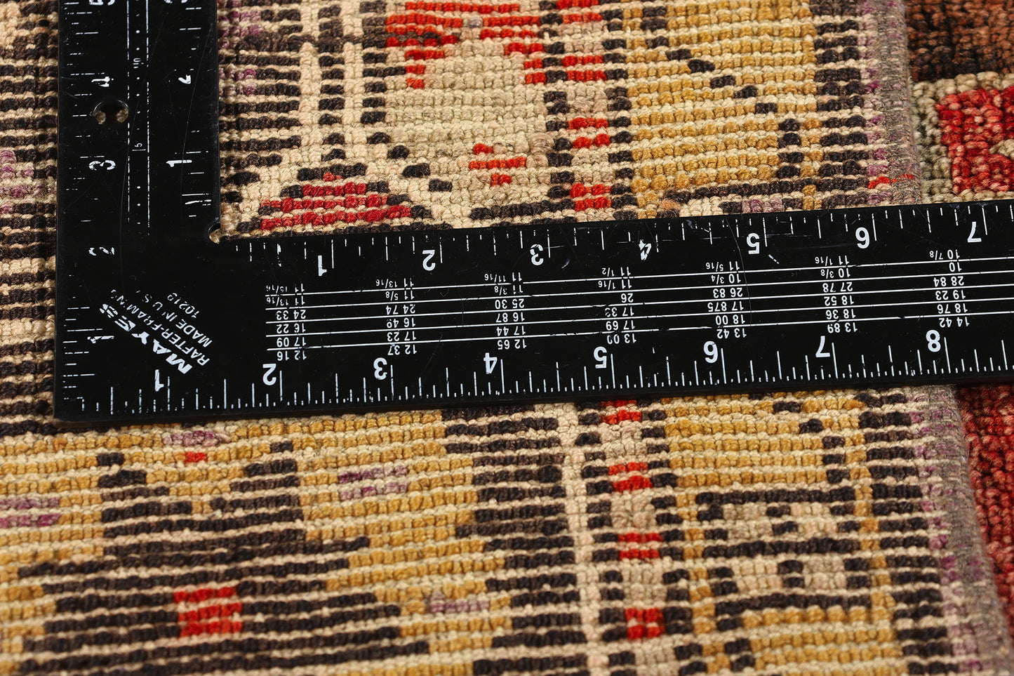 4 x 7 Vintage Red Turkish Oushak Rug 52293