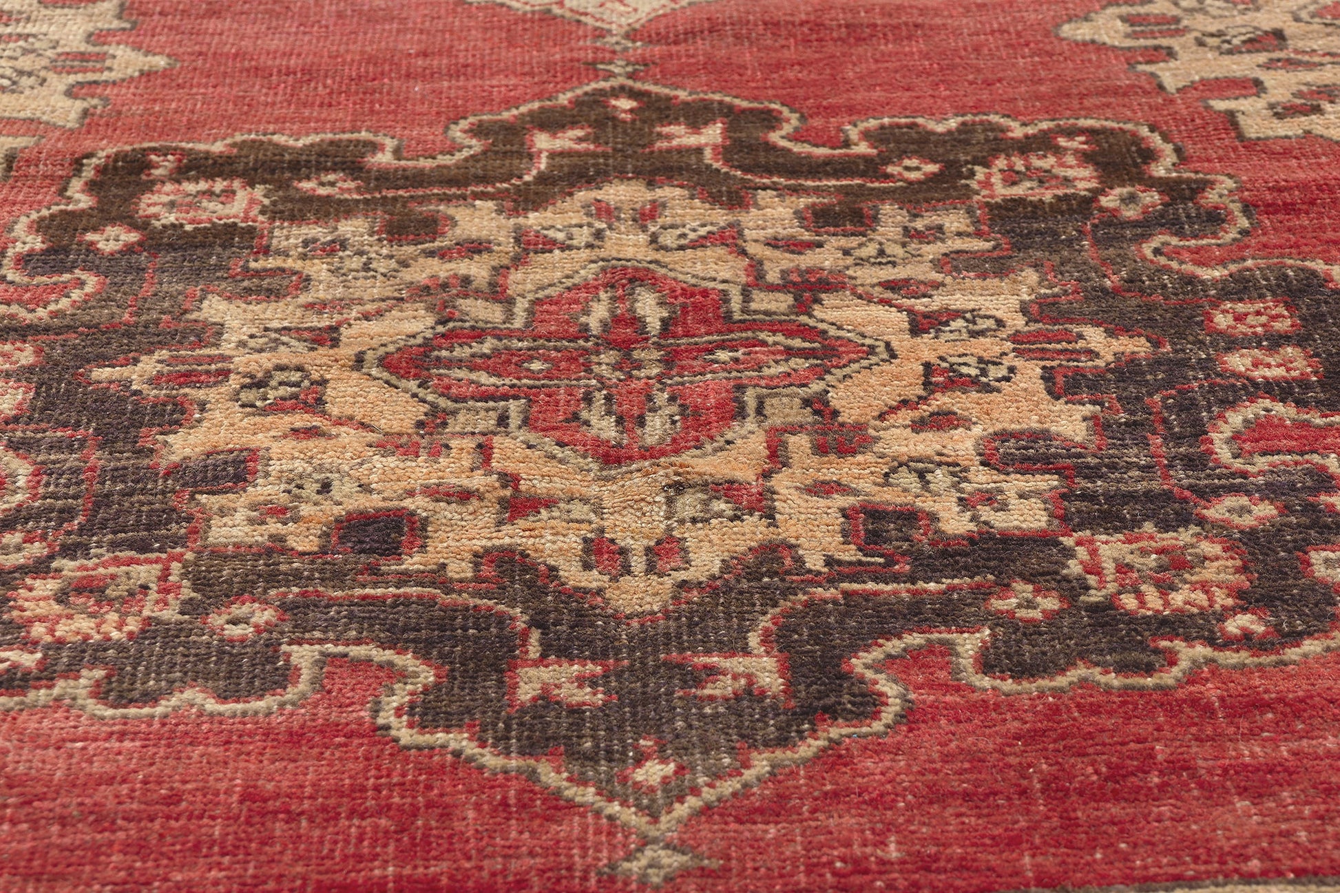5 x 14 Vintage Turkish Oushak Rug 52363