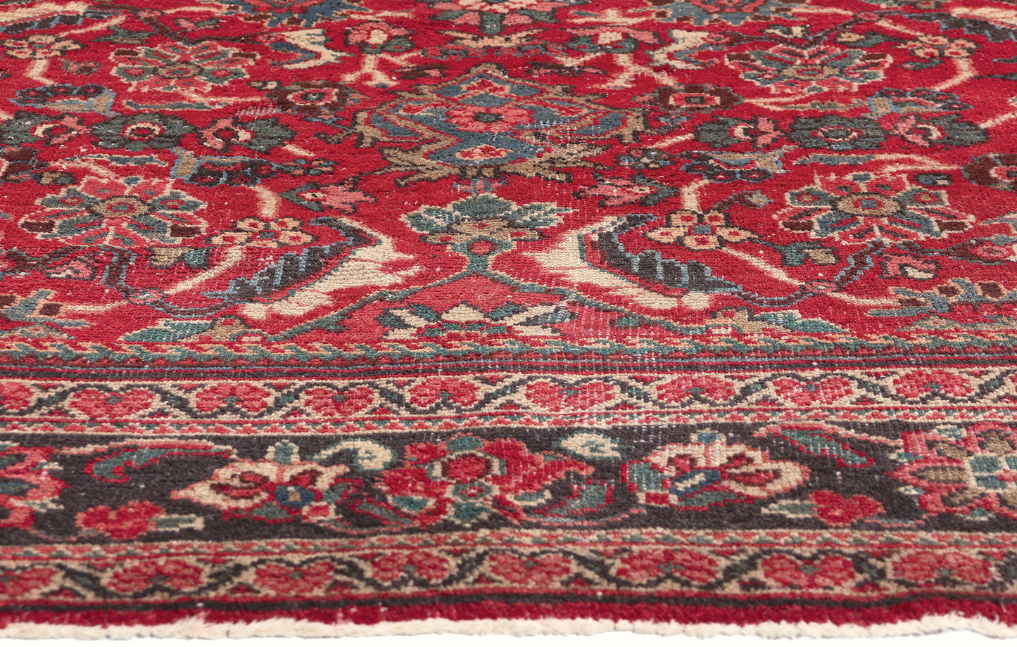 7 x 10 Vintage Red Persian Mahal Rug 78715