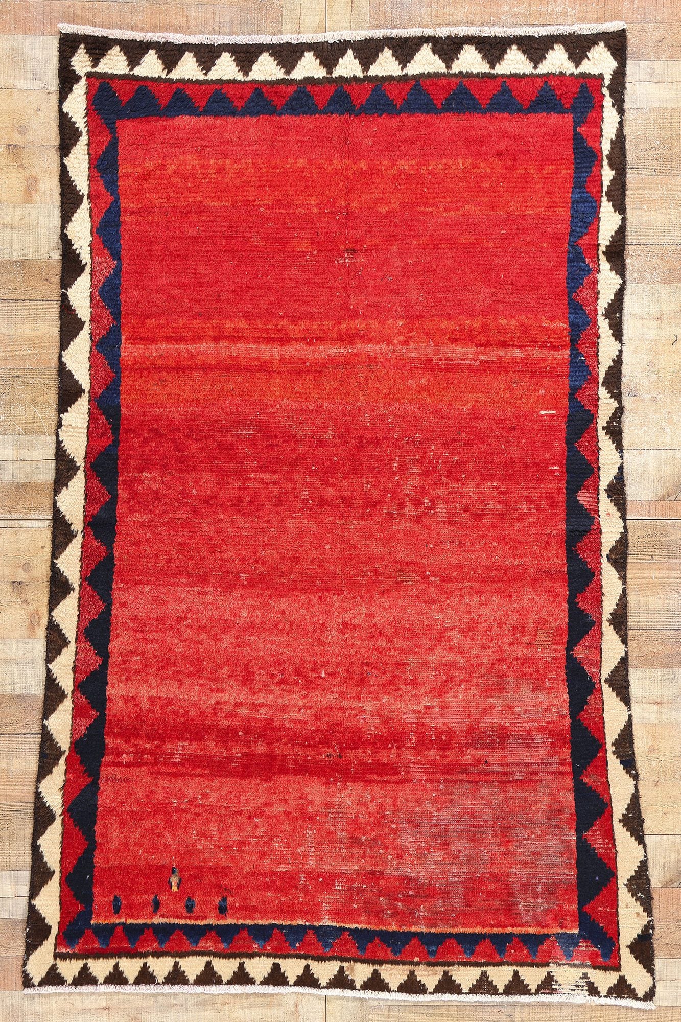 5 x 8 Vintage Red Persian Lori Rug 78849