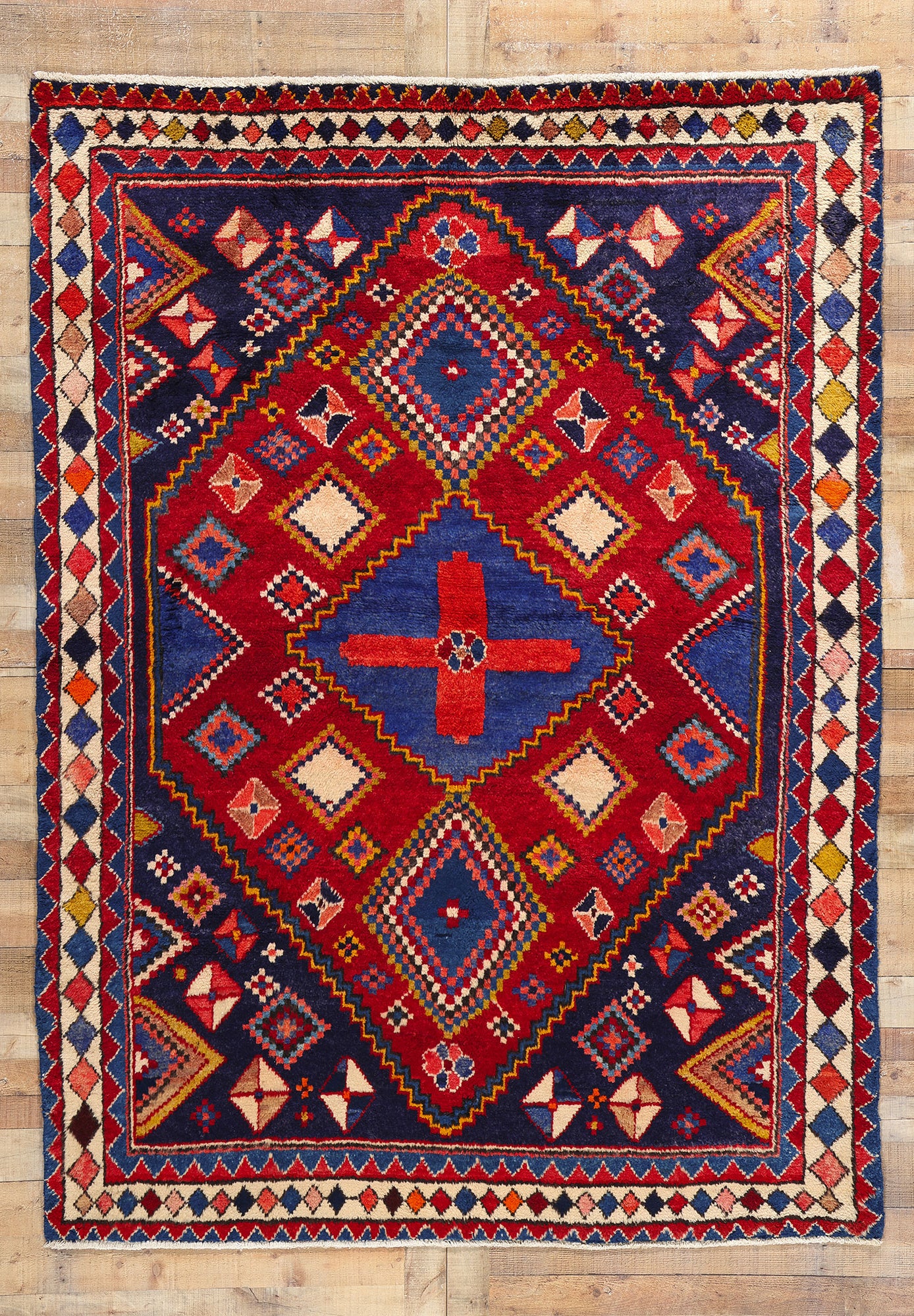 7 x 9 Vintage Persian Lori Rug 78855
