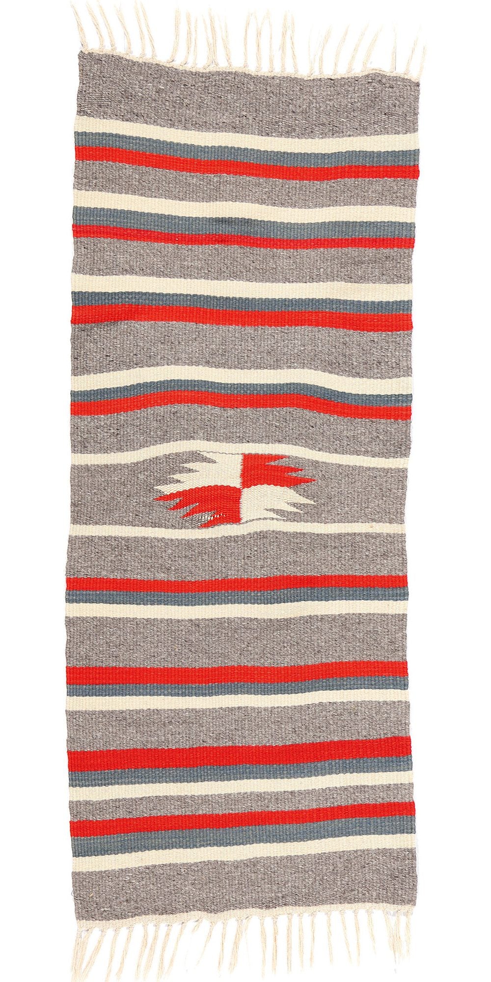 2 x 5 Vintage Rio Grande Chimayo Banded Blanket 78791