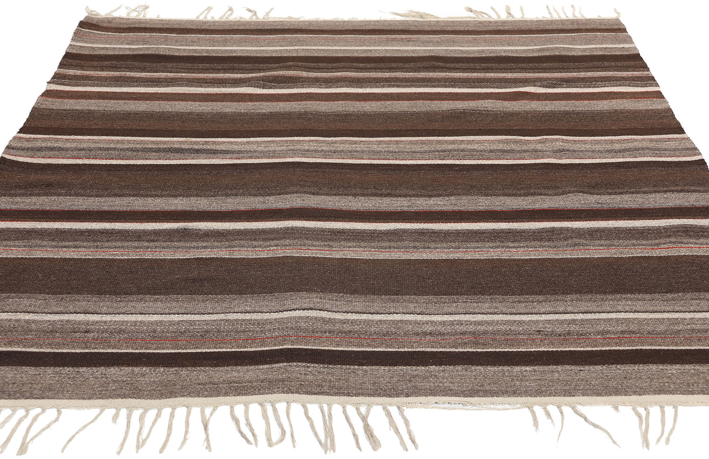 4 x 6 Vintage Rio Grande Chimayo Banded Blanket 78793