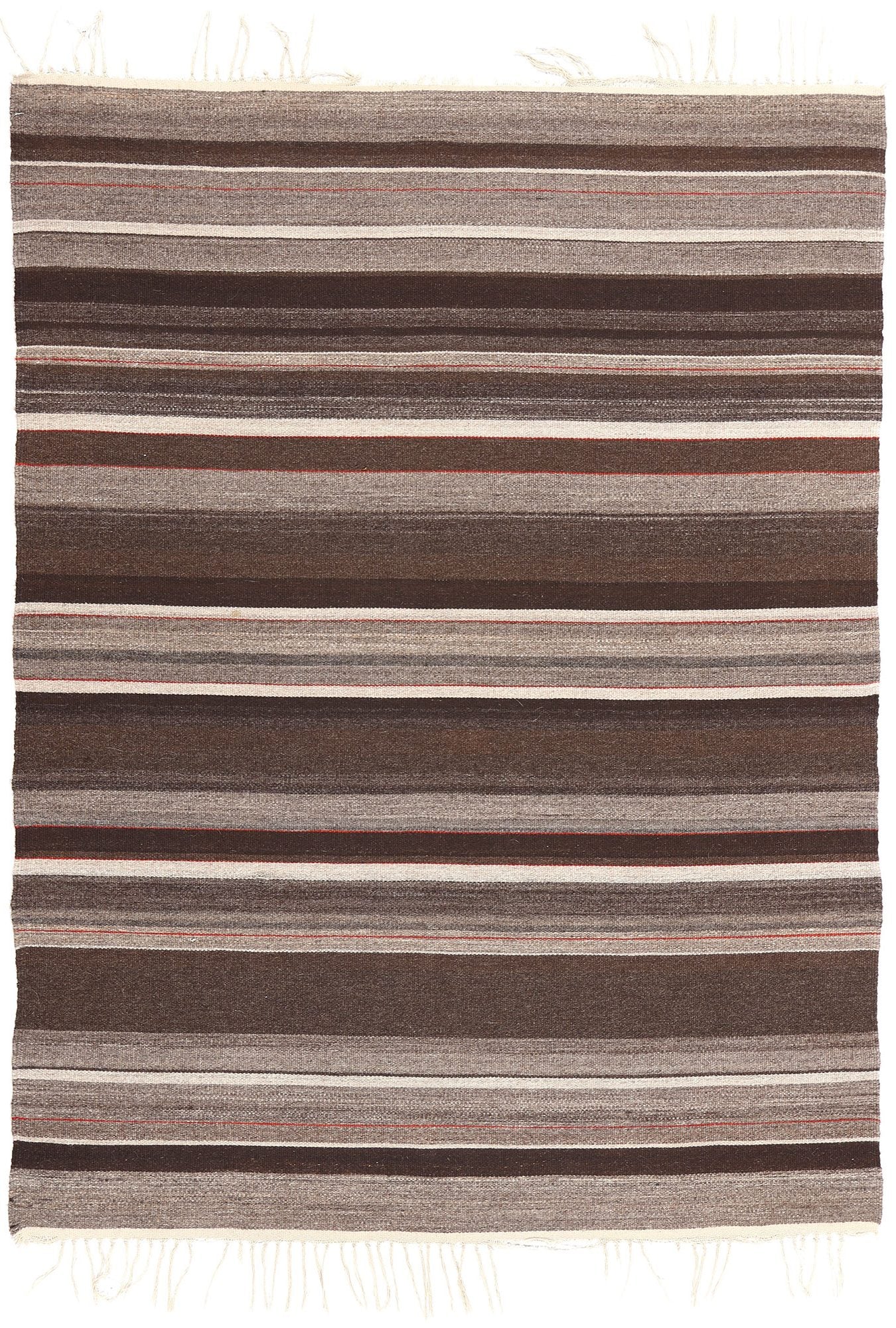 4 x 6 Vintage Rio Grande Chimayo Banded Blanket 78793
