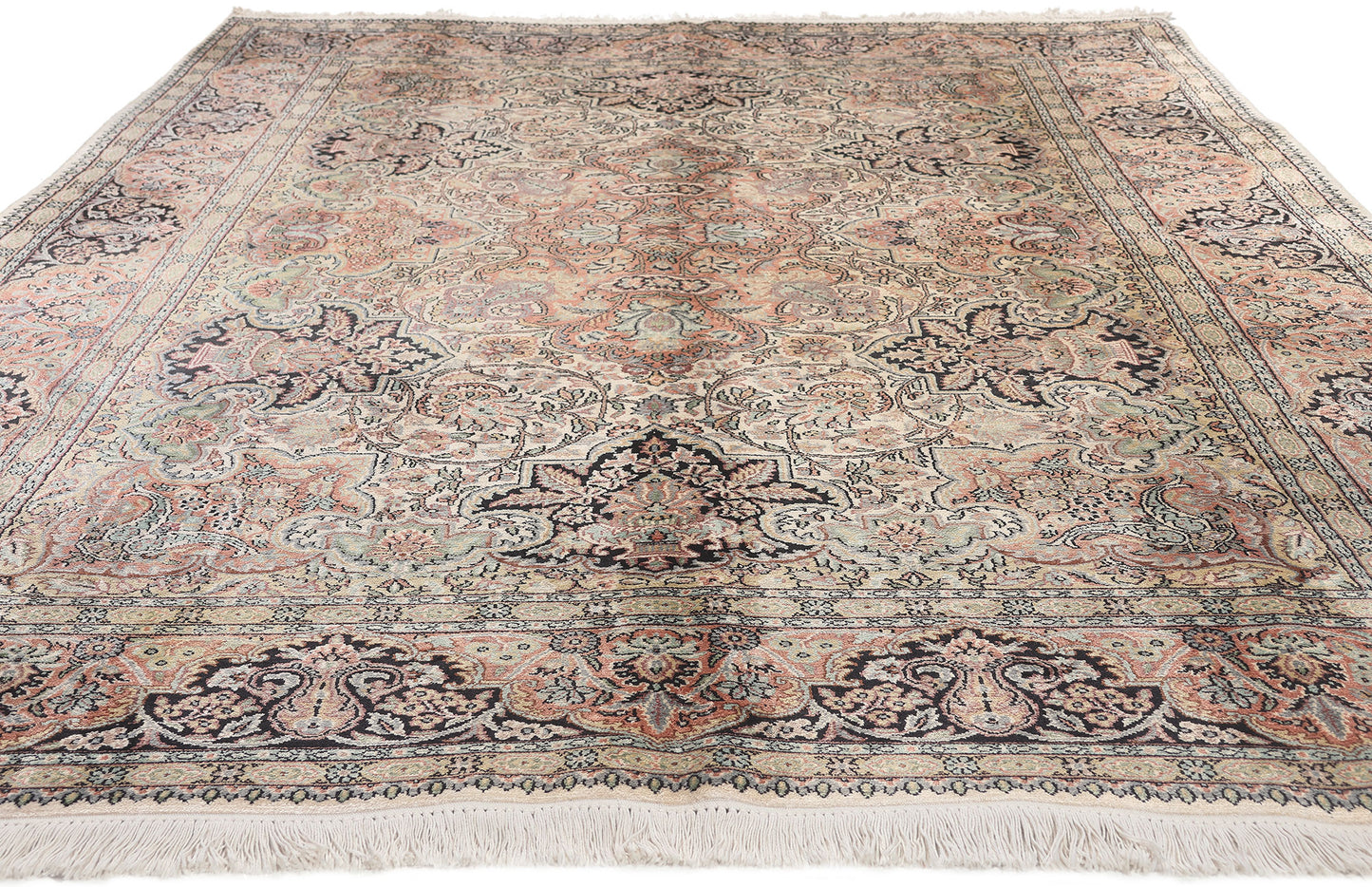 6 x 9 Vintage Indian Kashmir Rug 77533