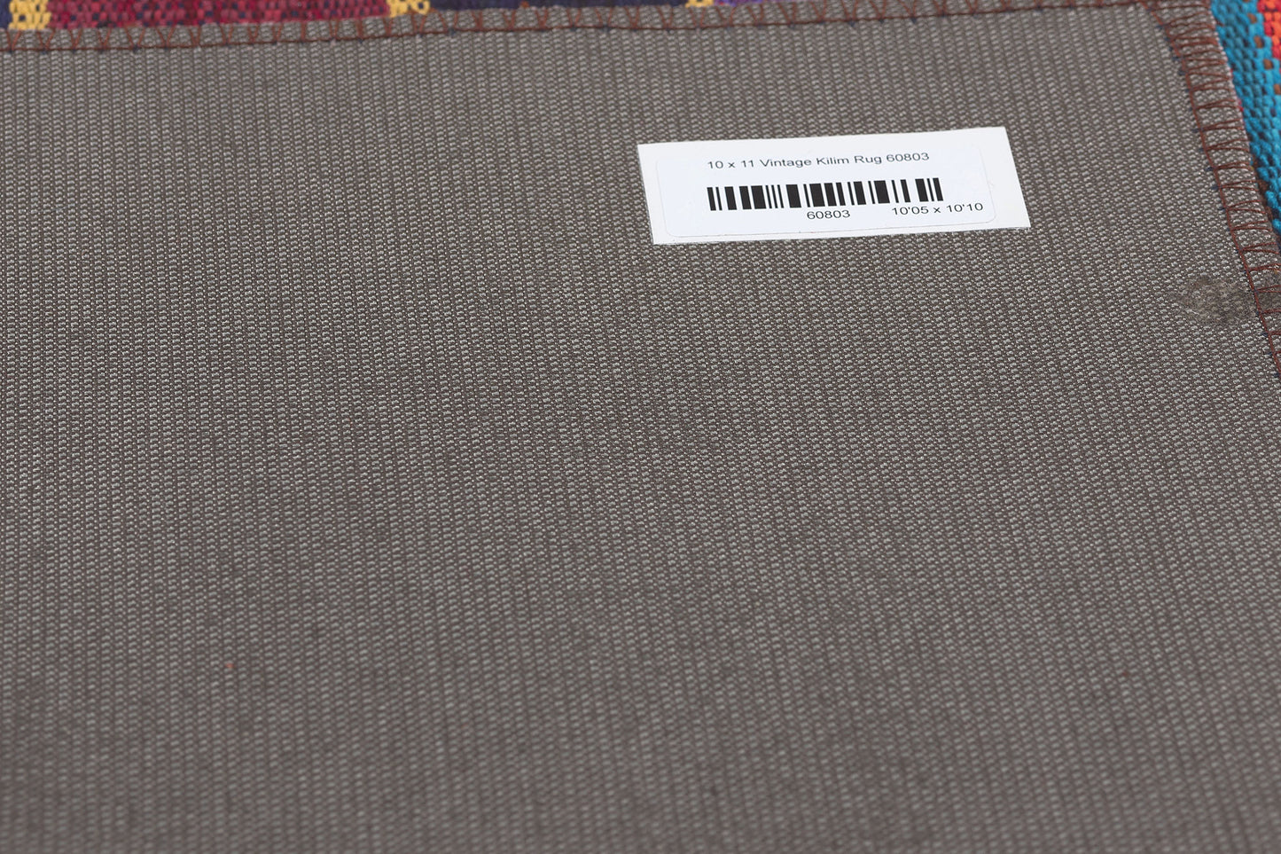 10 x 11 Vintage Turkish Striped Kilim Rug 60803