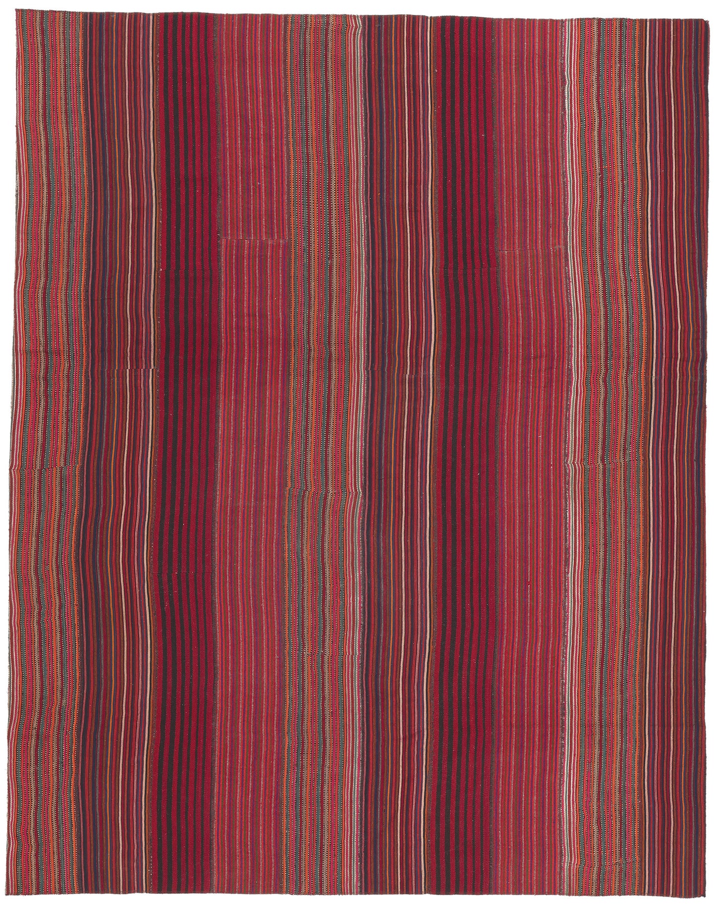 8 x 11 Vintage Turkish Striped Kilim Rug 60801