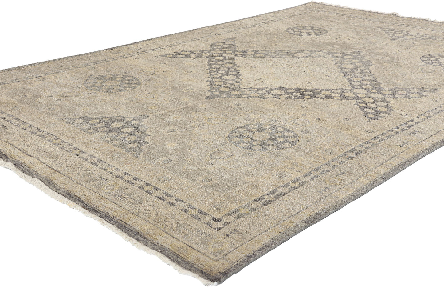6 x 9 Vintage-Inspired Modern Khotan Rug 31070