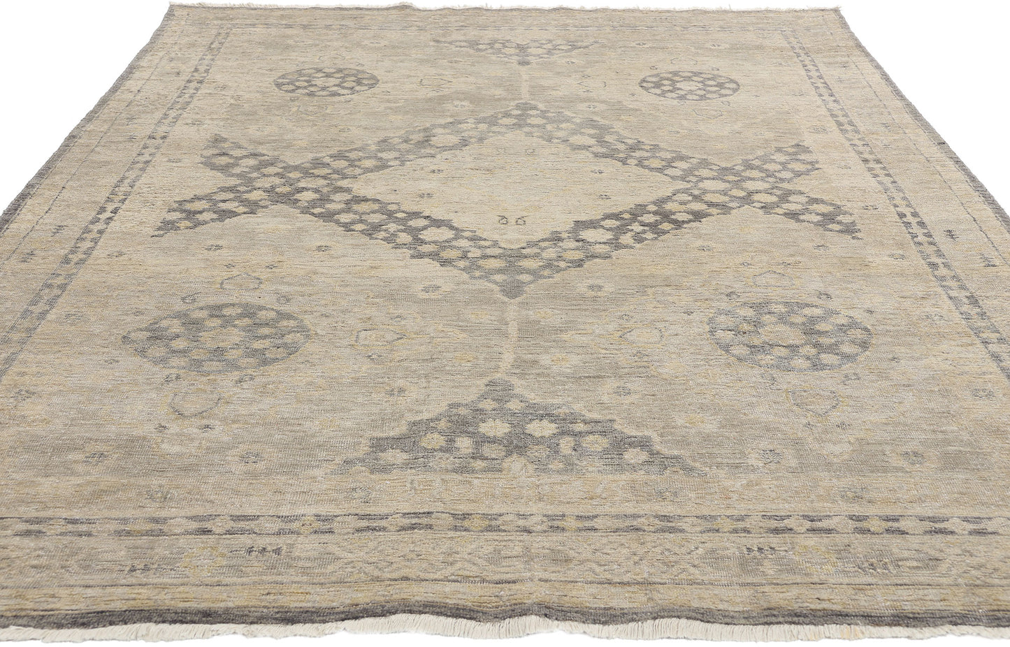 6 x 9 Vintage-Inspired Modern Khotan Rug 31070