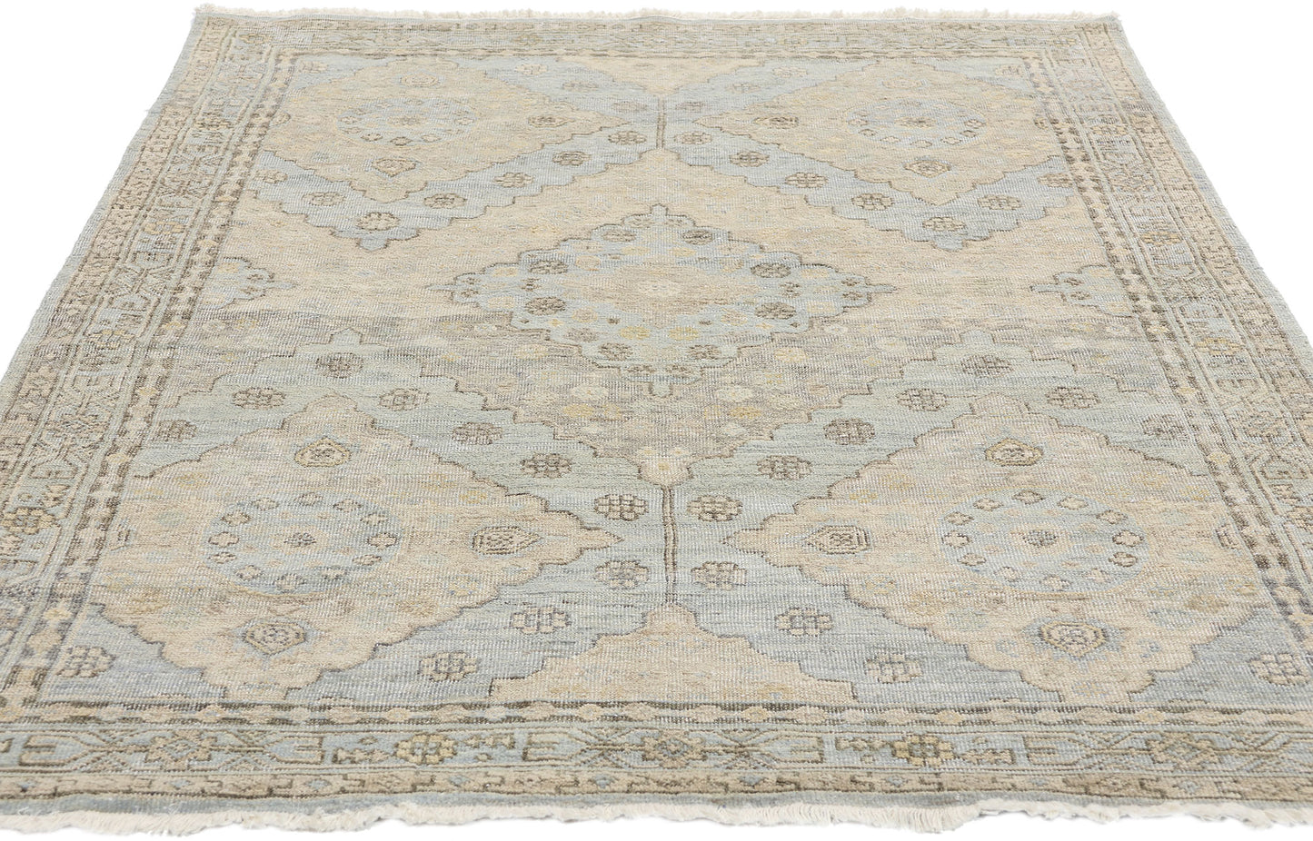 4 x 6 Vintage-Inspired Modern Khotan Rug 31073