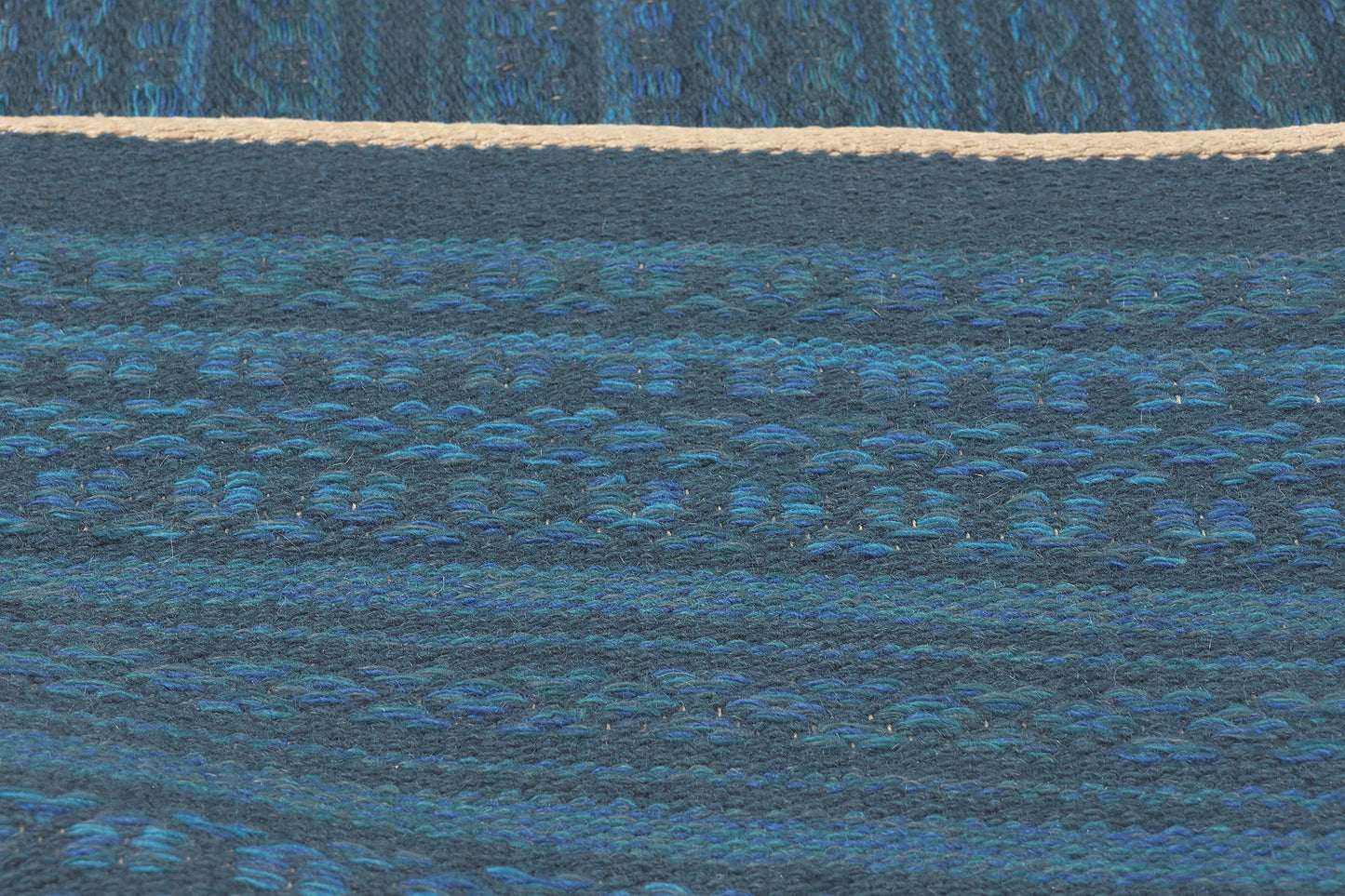 8 x 10 Vintage Blue Swedish Rollakan Rug 76914
