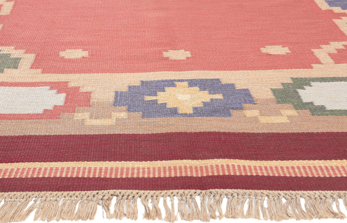 8 x 12 Anna Johanna Angstrom Vintage Swedish Rollakan Rug 77403