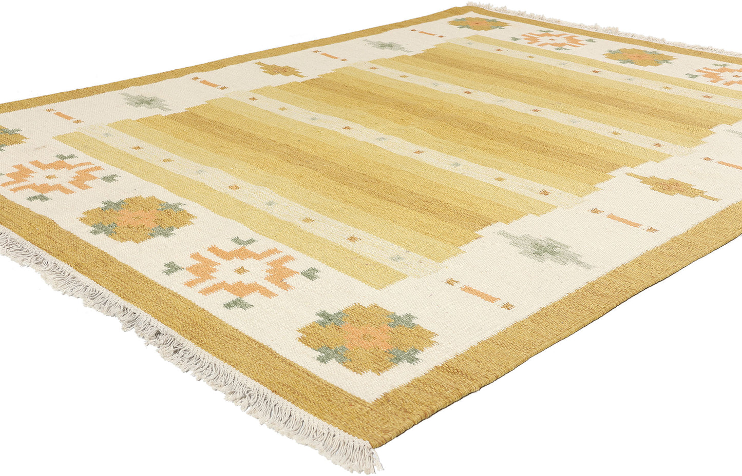 6 x 8 Vintage Swedish Rollakan Rug 78818
