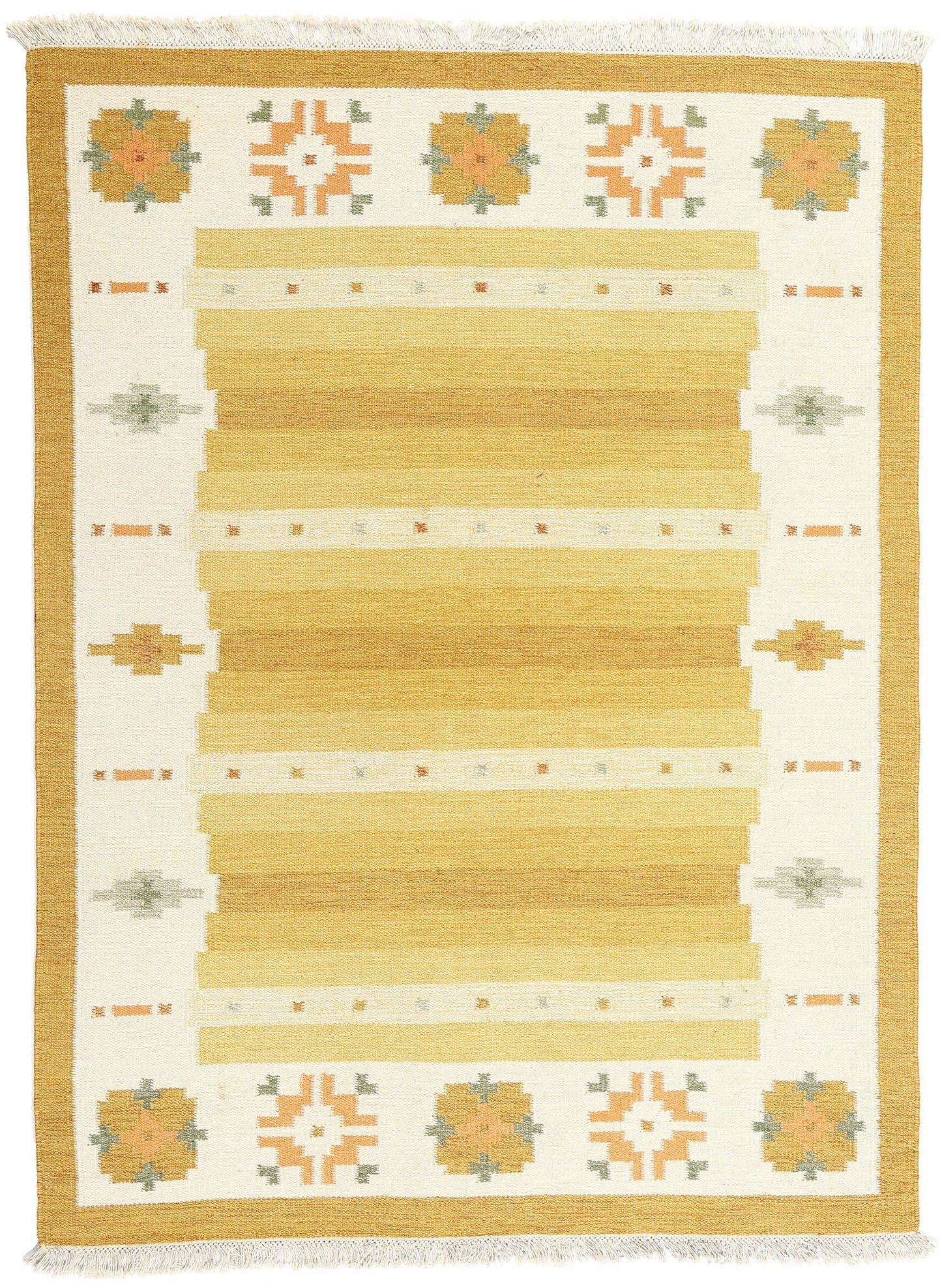 6 x 8 Vintage Swedish Rollakan Rug 78818
