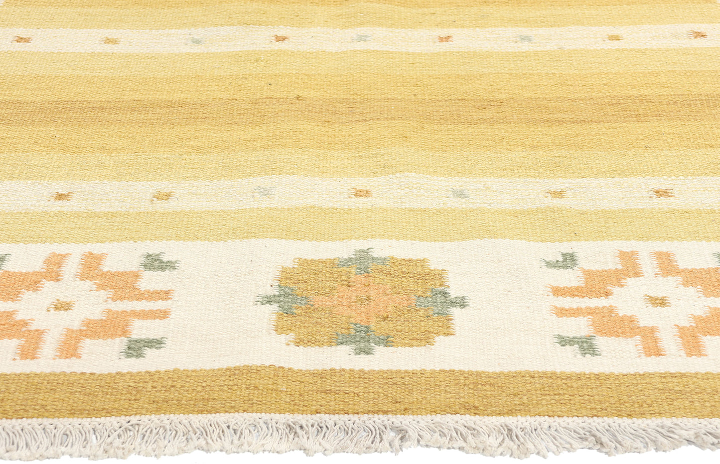 6 x 8 Vintage Swedish Rollakan Rug 78818