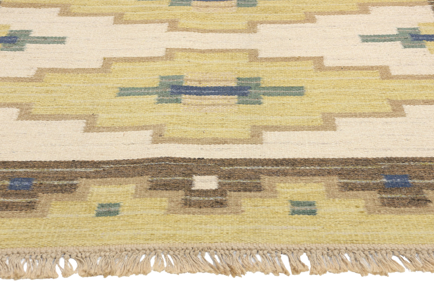6 x 8 Vintage Swedish Rollakan Rug 78821
