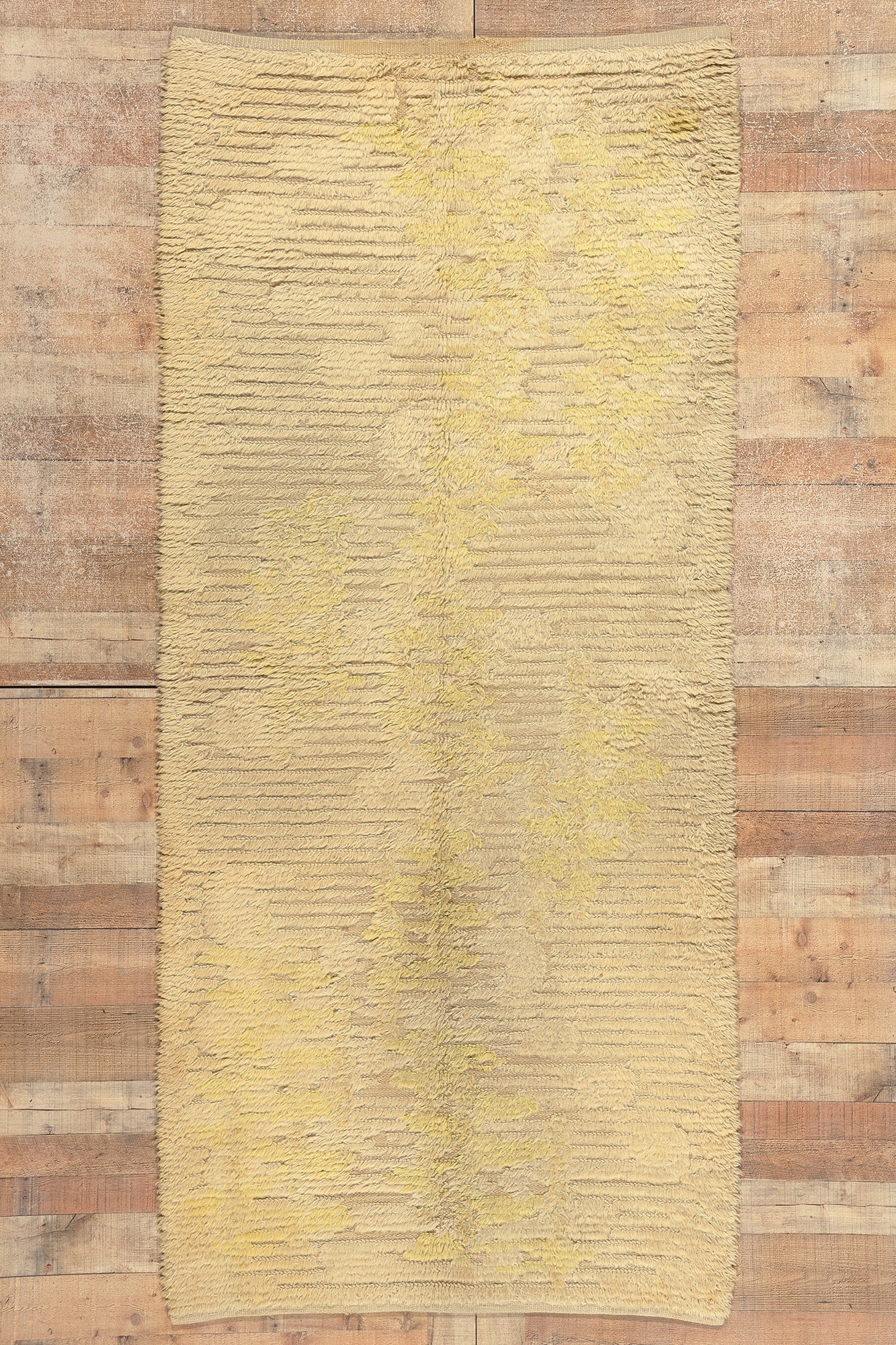 4 x 9 Vintage Swedish Rya Rug 76938