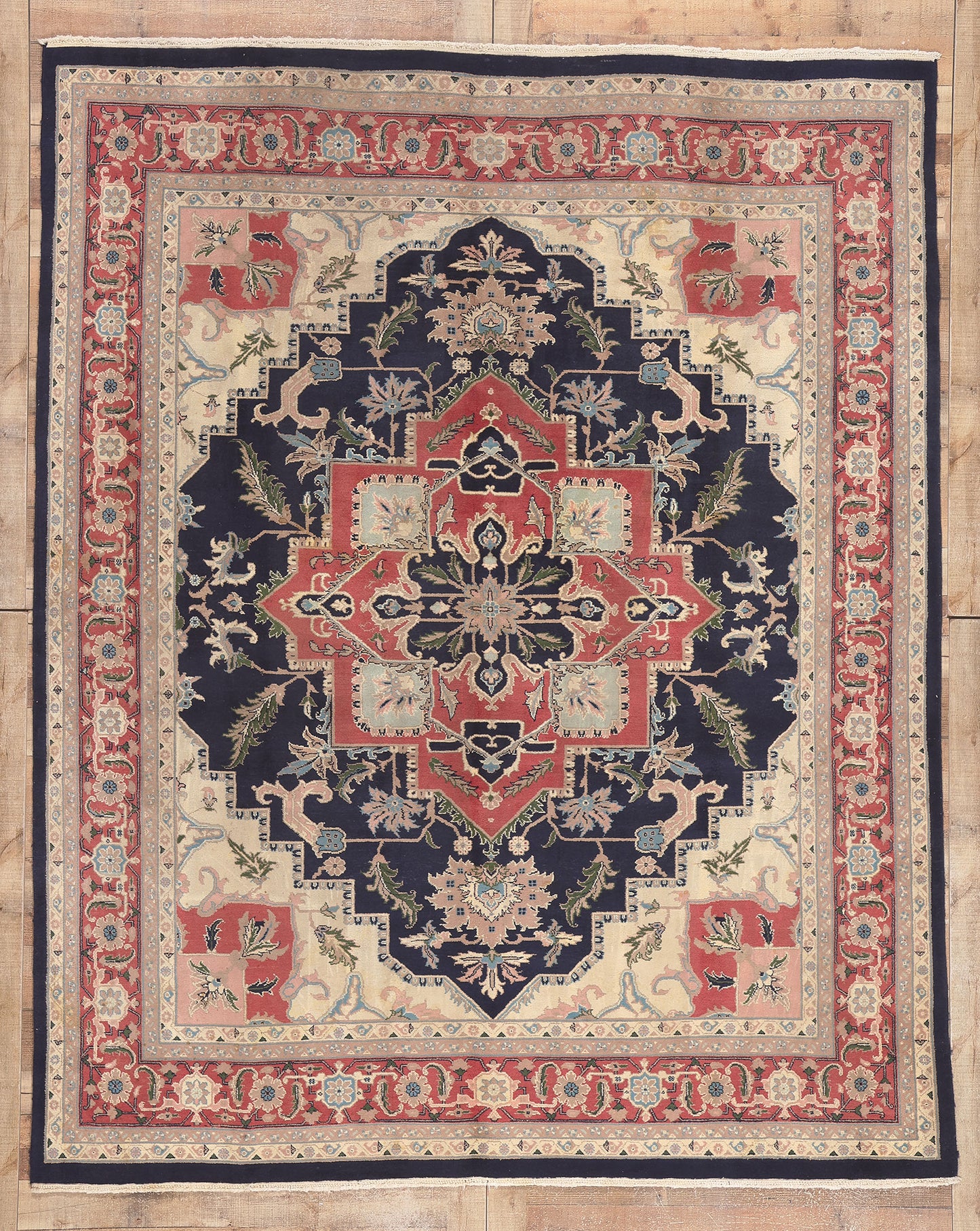 8 x 10 Vintage Pakistani Tabriz Rug 74737